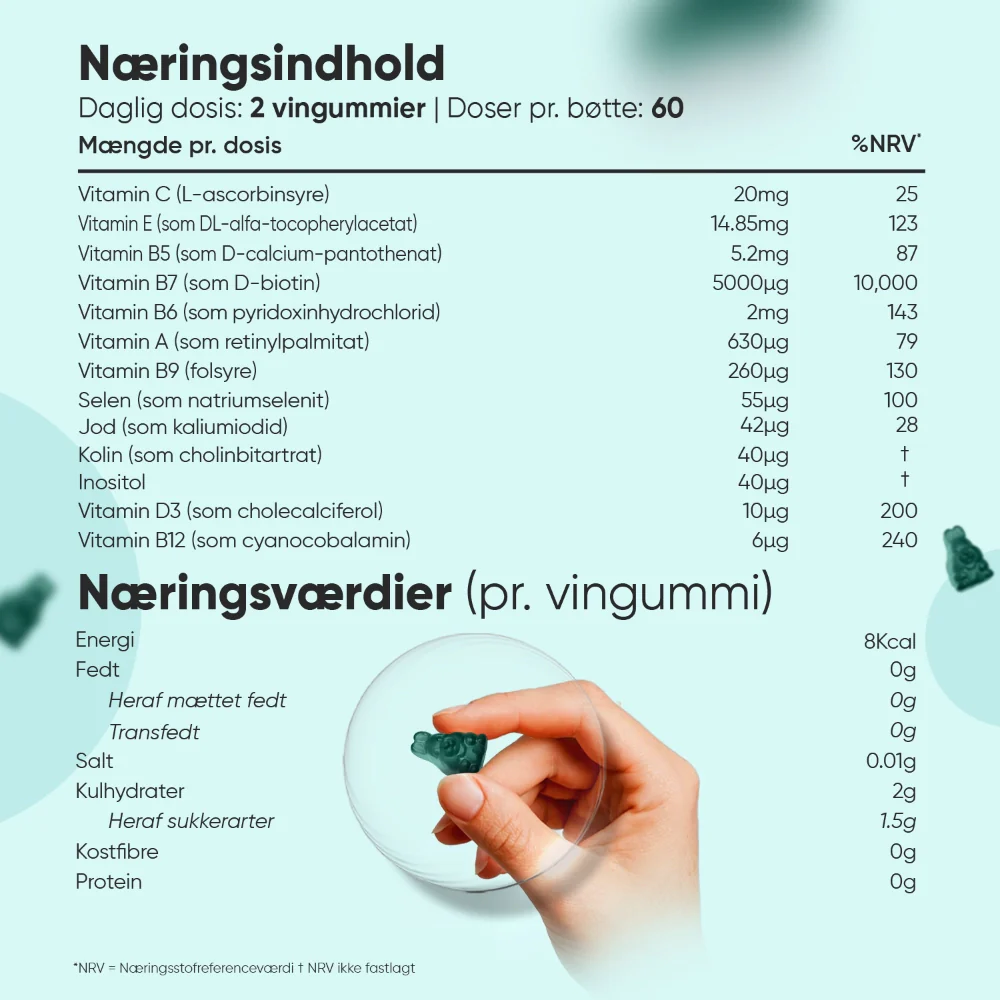 Biotin Vingummier 5000 mcg - Image 4