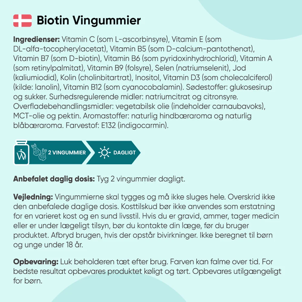 Biotin Vingummier 5000 mcg - Image 5