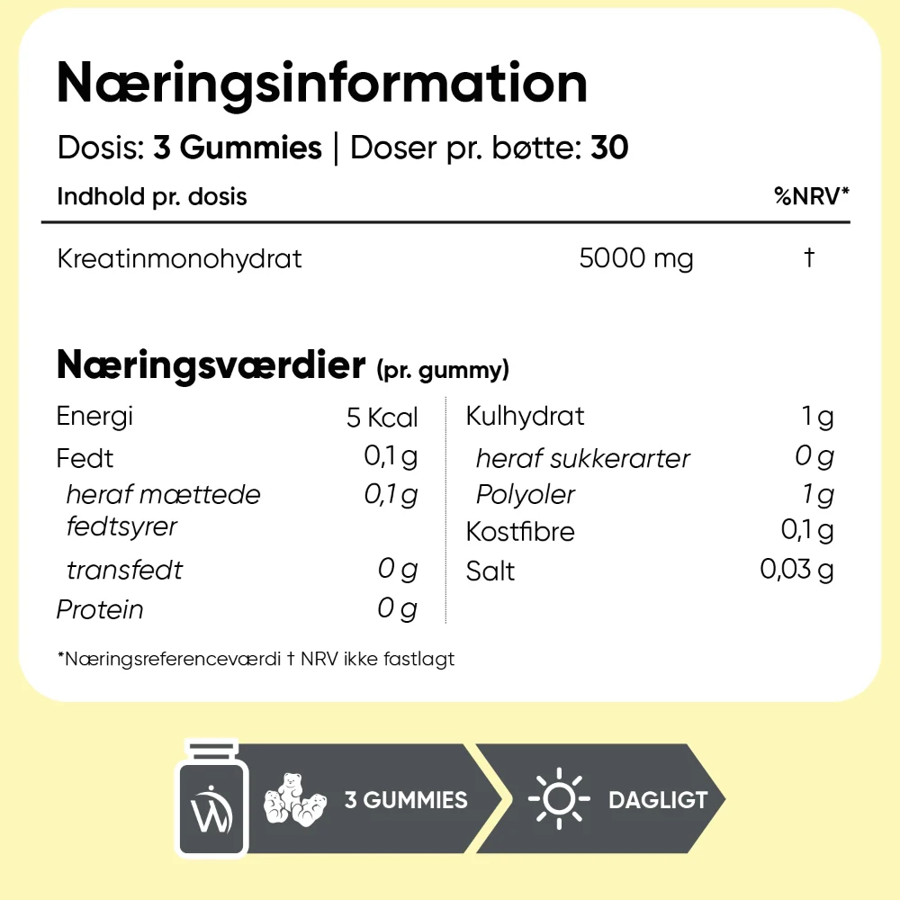 Kreatin Vingummier 5000 mg - Image 5