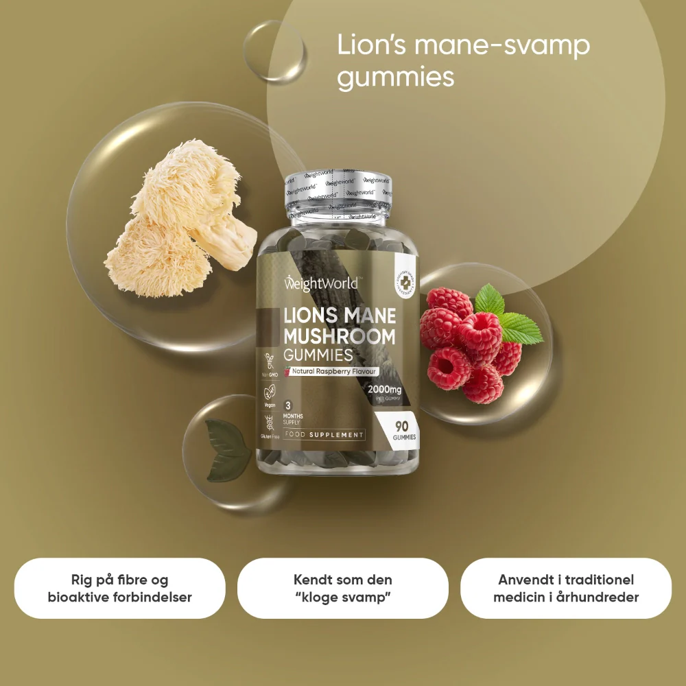 Lion's mane vingummier (2000mg) - Image 3