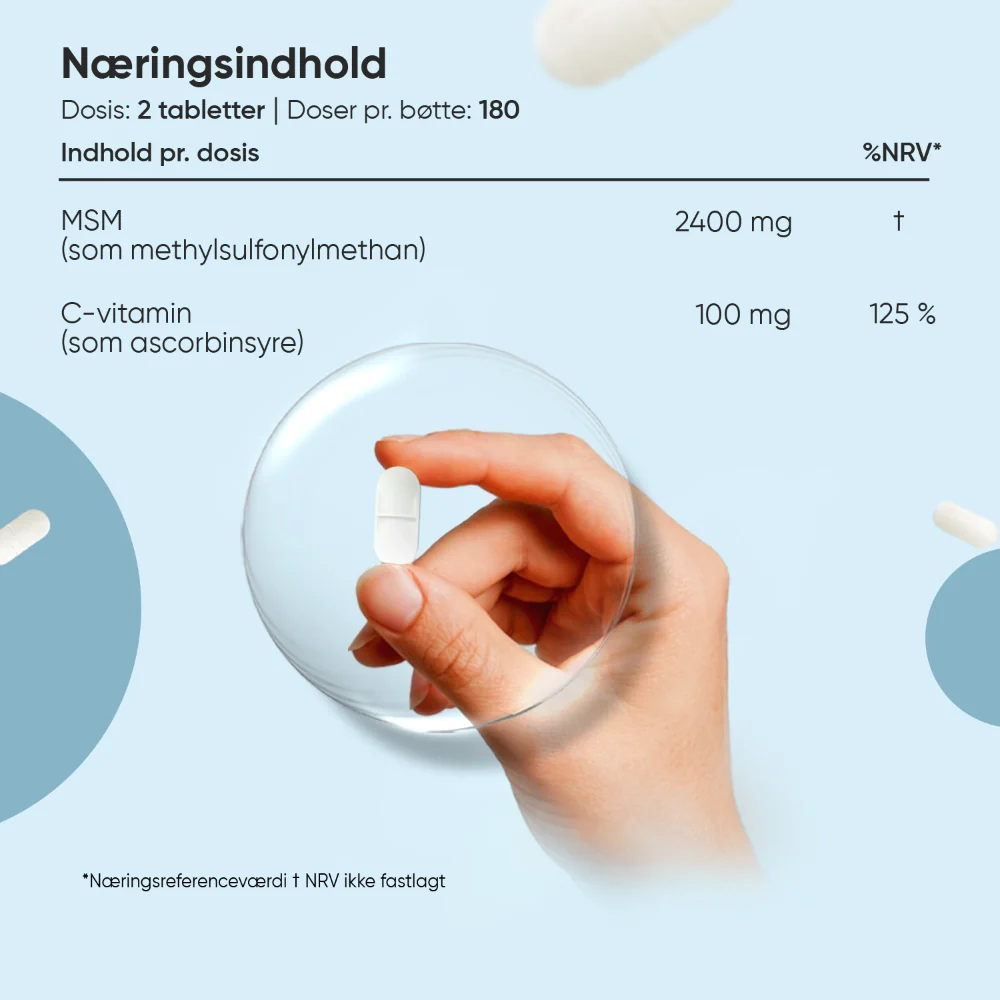 MSM med C-vitamin 2500 mg - Image 4