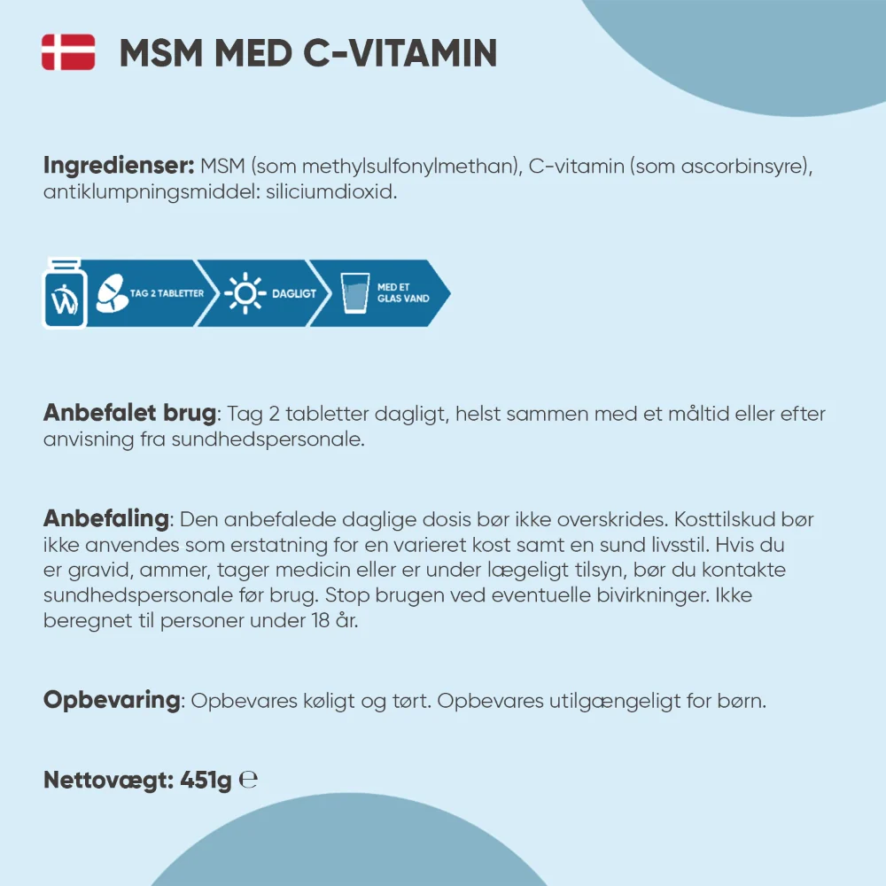 MSM med C-vitamin 2500 mg - Image 6